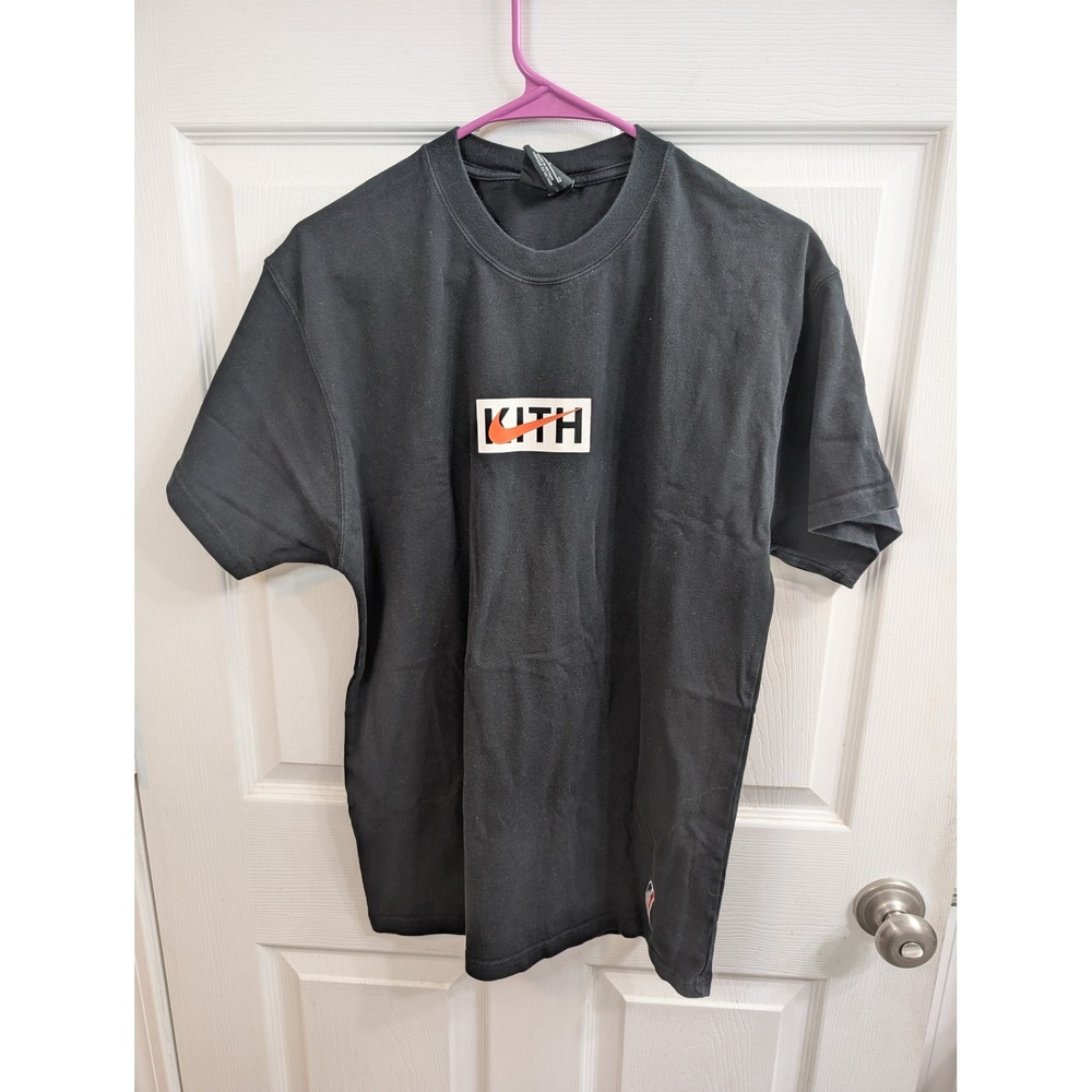 Kith Nike NBA T-Shirt Black Box Logo Swoosh Tee - Size S
